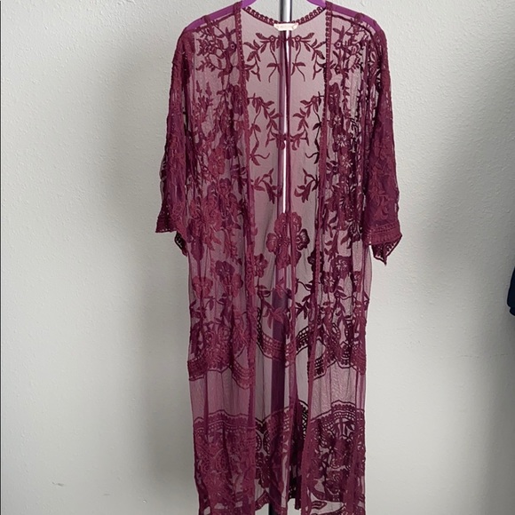 BOHO sheer lace kimono - Picture 1 of 2